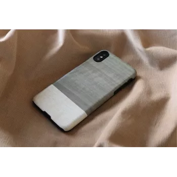 man and wood išmaniojo telefono dėklas iPhone X/XS — juodas, apsauginis kietas galinis dangtelis