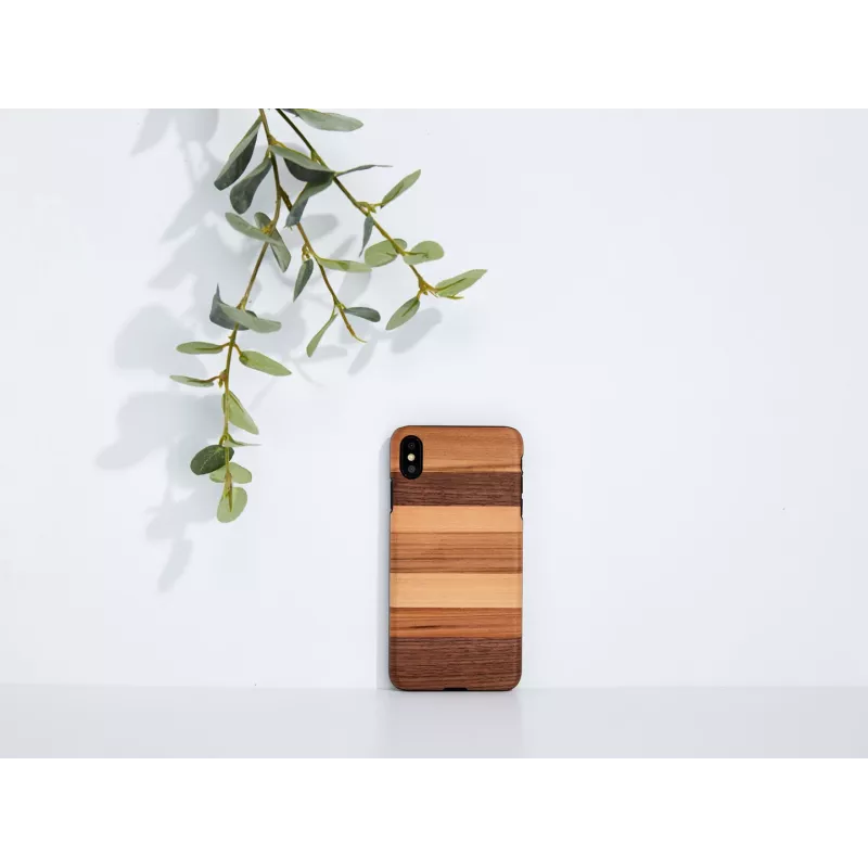 man and wood išmaniojo telefono dėklas iPhone XS Max – juodas