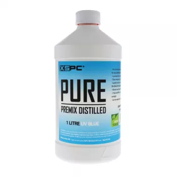 XSPC Pure Coolant 1 L — mėlynas UV aušinimo skystis kompiuterių vandens aušinimo sistemoms