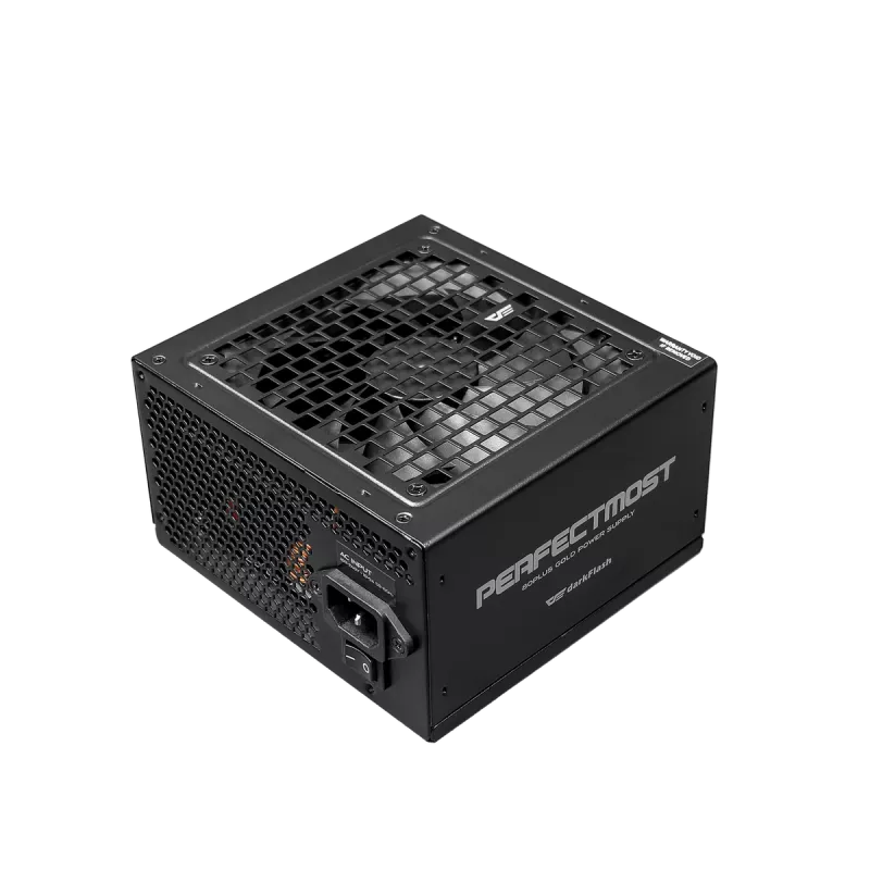 Maitinimo blokas DarkFlash PMT1250 Juoda — ATX stacionaraus kompiuterio PSU, 1250W, aptrauktais laidais