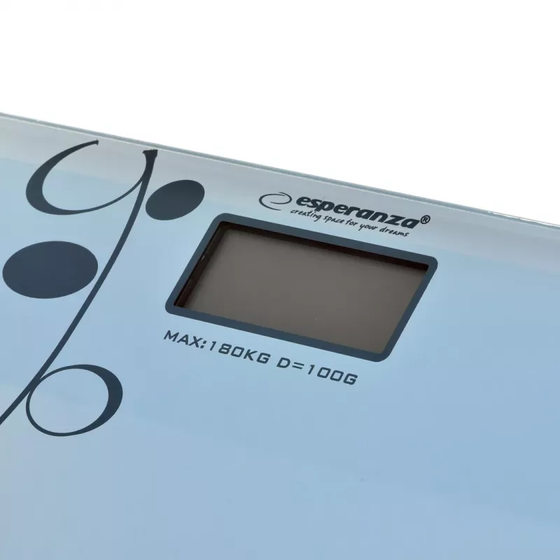 Asmeninės vonios svarstyklės Esperanza Zumba EBS005 - elektroninės, 180 kg, baltas stiklas