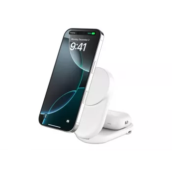Belkin Qi2 belaidis įkroviklis vidaus USB greitas įkrovimas baltas 1,5 m