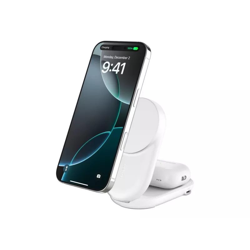 Belkin Qi2 belaidis įkroviklis vidaus USB greitas įkrovimas baltas 1,5 m