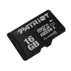 MicroSDHC atminties kortelė PATRIOT PSF16GMDC10 — 16 GB, 10 klasė, UHS-I (U1), 80 MB/s, juoda