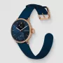 Withings ScanWatch 2 - Laikrodis su EKG, širdies ritmo, SpO2, aktyvumo ir miego stebėjimu (38 mm, mėlynas rožinis auksas)