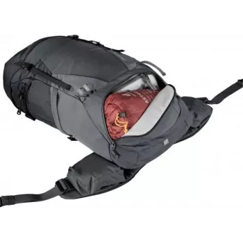 Kuprinė DEUTER Futura Pro 34 SL, moteriška žygių kuprinė, 34 l, 1,56 kg, ventiliacija, hidratacijos sistema 3 l, šalmo laikiklis, vidinis plieninis rėmas