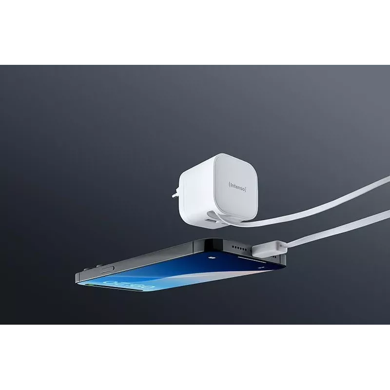 Maitinimo adapteris 1XUSB-A/1XUSB-C/BALTAS 7806520 Intenso