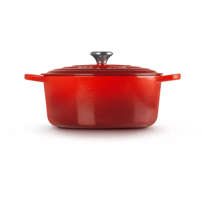 Le Creuset Signature 6,7 l apvalus raudonas