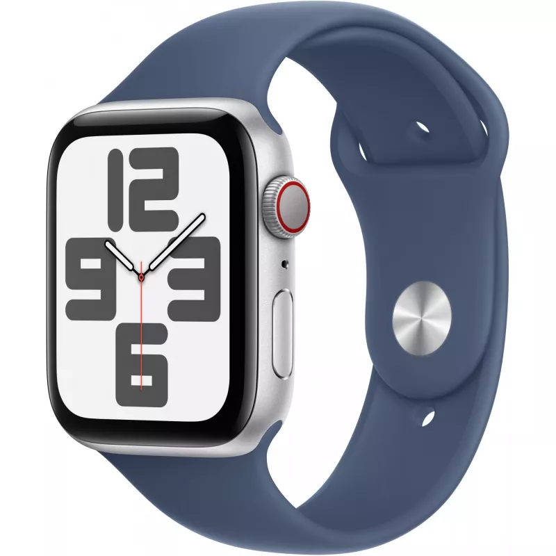 Apple Watch SE (GPS + Cellular) - 44 mm - aliuminis, sidabrinis