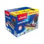 VILEDA šluota Ultramax XL Box — plaunamas mikropluošto 360° besisukantis antgalis, sulankstomas, kietoms grindims
