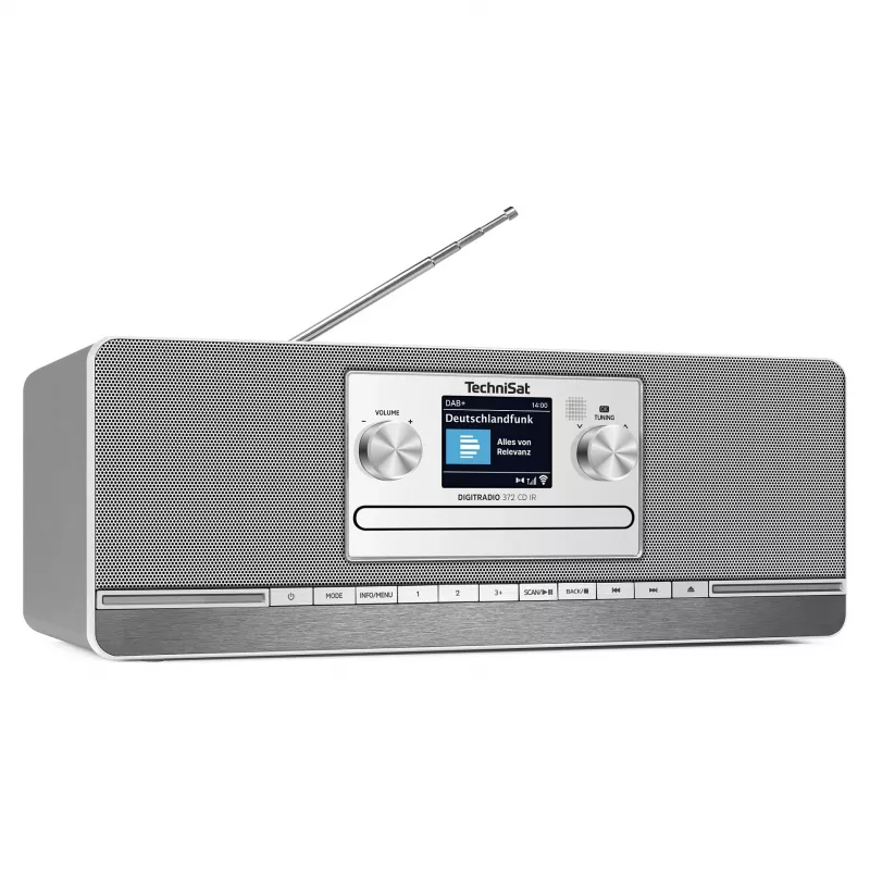 TechniSat DIGITRADIO 372 CD IR internetinis analoginis ir skaitmeninis radijas, antracito, sidabro