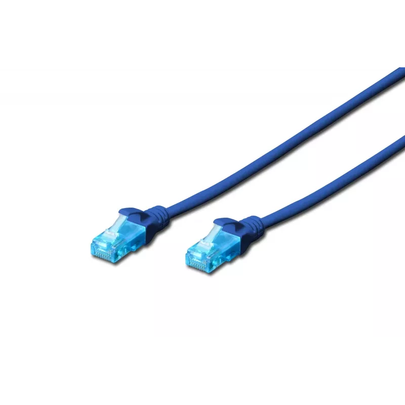 Tinklo kabelis DIGITUS Digitus CAT 5e U/UTP, 5 m, U/UTP, RJ-45 — Mėlynas