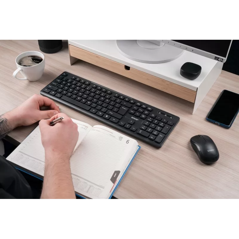 Savio KB-02 klaviatūra Namams/Biurui USB QWERTY Juoda