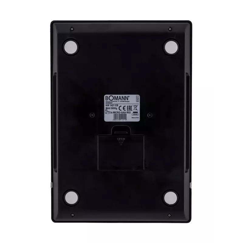 Bomann KW 1421 CB - LCD - Juoda - Nerūdijantis plienas - 160 X 230 X 18 Mm - 18 Mm - AAA - Nerūdijantis plienas (614211)