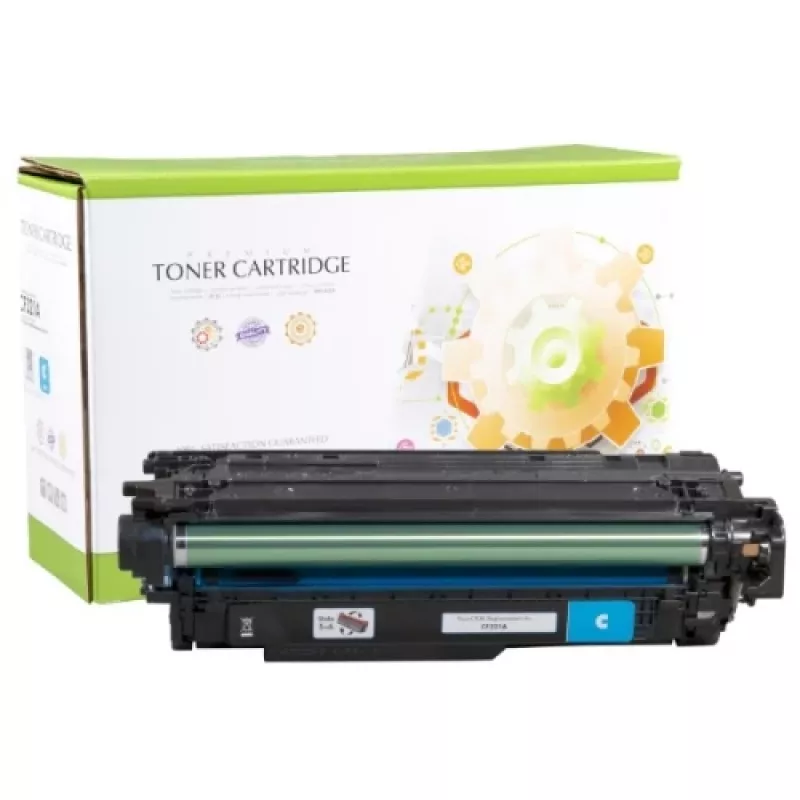 Suderinama Static Control HP 653A (CF321A) tonerio kasetė, žydra
