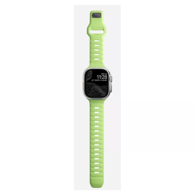 Band Nomad Sport Band šviesiai žalia guma — plotis 21,5 mm, riešas 160–195 mm
