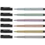 Tušinukas Faber-Castell 167351 Sidabrinė Stick, juodas ir sidabrinis, 1 vnt.