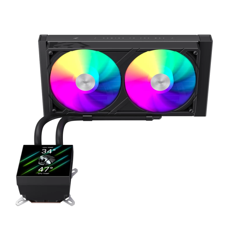 Gamemax CPU skysčio aušintuvas | GLACIER 240 LCD BK | Intel, AMD