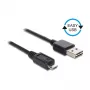 DELOCK laidas EASY-USB 2.0 Type-A kištukas > USB 2.0 Type Micro-B kištukas 50 cm juodas