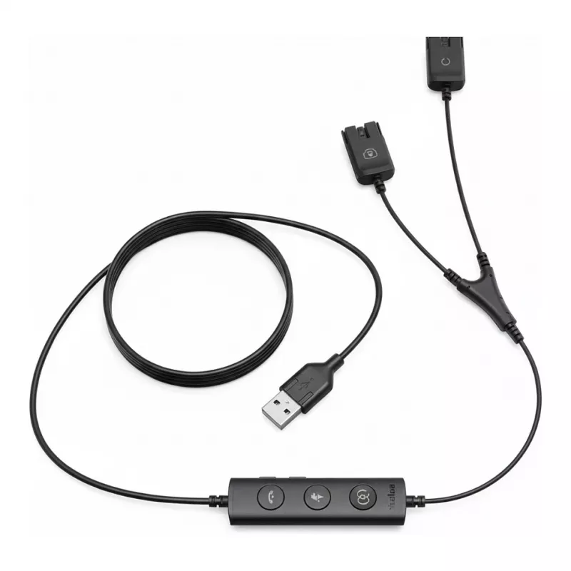 Kabelis, Yealink USB į QD YHS serijos ausinėms — pakuotėje 10 vnt.