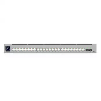 Tinklo jungiklis Ubiquiti UniFi ECS-24-POE — valdomas L2/L3, 24× 10G RJ-45, PoE, 1U, pilka