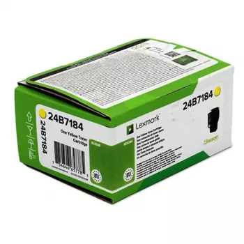 Lexmark 24B7184 tonerio kasetė 1 vnt. Originali Geltona