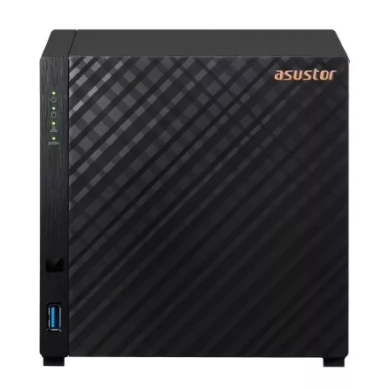 Asustor AS1204T NAS Tower Realtek RTD1619B 1 GB DDR4 0 TB ADM juoda