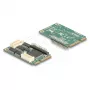 Vidinė Mini PCIe sąsajos plokštė DELOCK 95279 — nuoseklioji priegloba, Mini PCIe išvestis, RS-232 palaikymas, 460,8 Kbit/s, FIFO 256 B, 30 × 51 × 10 mm