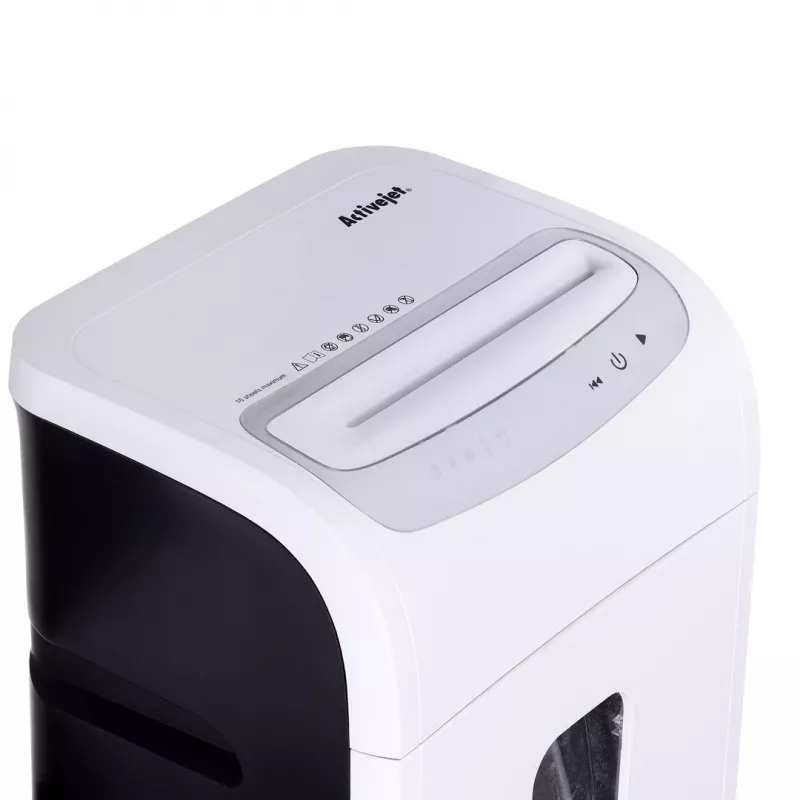 Smulkintuvas Activejet ASH-1602M, P-5, 28 l, 2x14 mm smulkintos dalelės, baltas