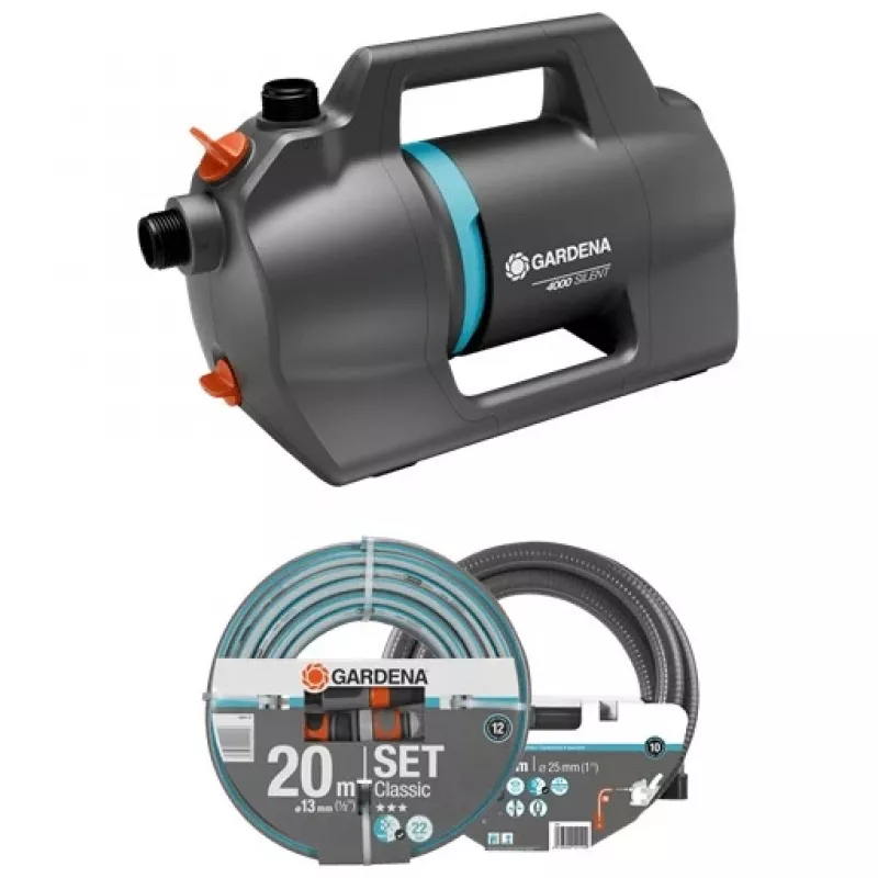 Garden pump 4100 Silent Set tamsiai pilkas turkio 550 vatų modelis 2023