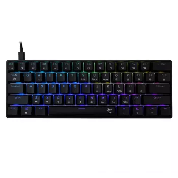 Mechaninė klaviatūra White Shark Shinobi-2 mėlyni jungikliai juoda US išdėstymas