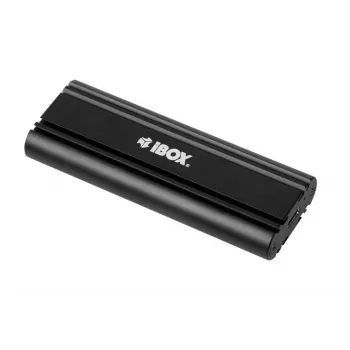 SSD korpusas IBOX HD-07, skirtas 1x M.2 diskui, USB 3.2 Gen 2 (10 Gbit/s), USB-C, juodas