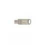 USB atmintinė PATRIOT PS64GT560DS5D 64GB USB 3.2 (USB-A ir USB-C), pasukamo cinko lydinio korpusas, sidabrinė