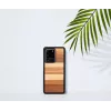Apsauginis telefono dėklas man and wood Galaxy S20 Ultra — juodos medienos apdaila