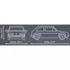 Lietas metalinis automobilio modelis Cobi Volkswagen Golf GTI 1976–1983, mėlynas, mastelis 1:35