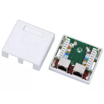Alantec RJ45 laido kištukinis lizdas GN004, baltas