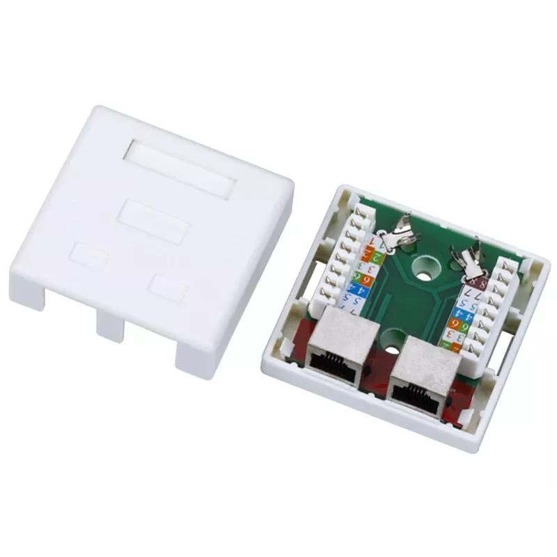 Alantec RJ45 laido kištukinis lizdas GN004, baltas