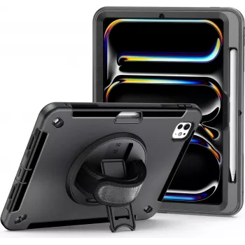 JT Berlin Rugged Kickstand & Handstrap Case | Apple iPad Pro 11 2024 | Juoda | bulk | (30017)