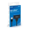 SAVIO SATA į USB 3.1 Gen 1 sąsajos kabelis AK-68, SATA lizdas į USB-A kištuką, 5 Gbit/s, 0,25 m, juodas