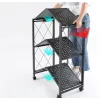 Topeshop Sandėliavimo stelažas FS005 sodo įrankių sandėliavimo stelažas Pastatomas Cinkuotas plienas