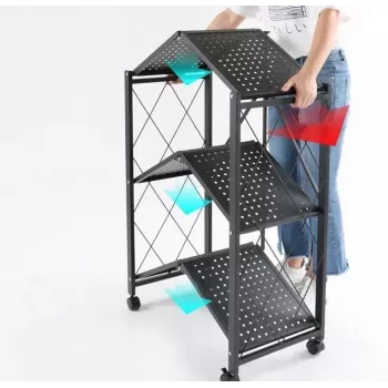 Topeshop Sandėliavimo stelažas FS005 sodo įrankių sandėliavimo stelažas Pastatomas Cinkuotas plienas