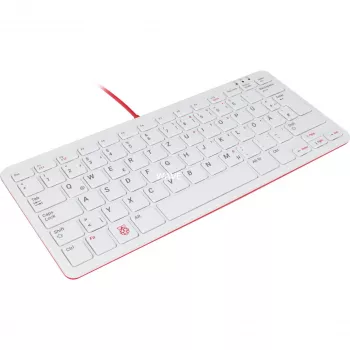 Laidinė USB klaviatūra Raspberry PI klaviatūra DE RB-TASTA01W — USB jungtis, vokiškas išdėstymas