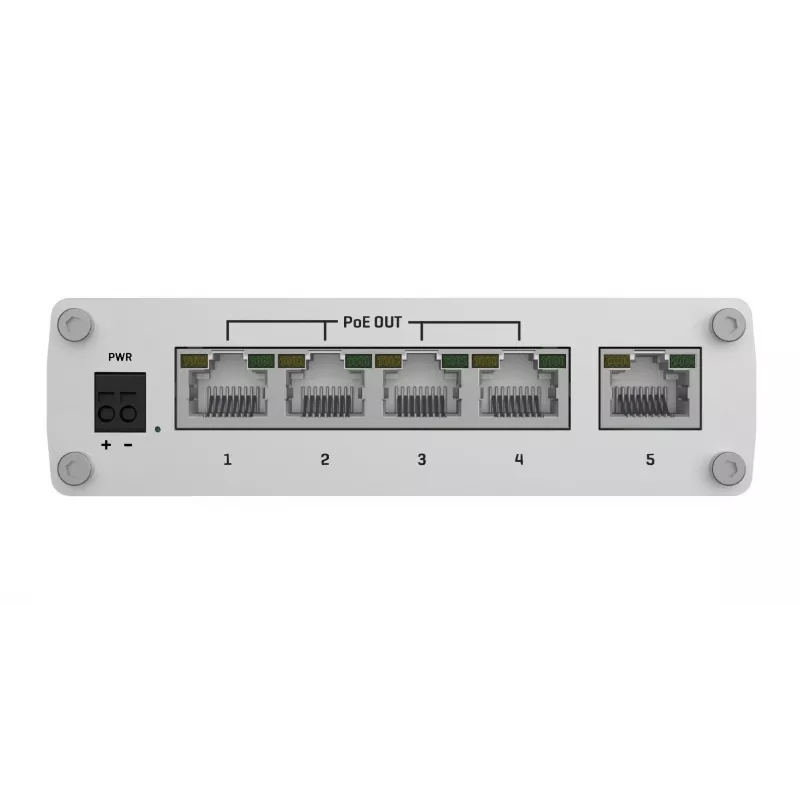 Teltonika TSW101 komutatorius 5xGbE Ethernet 4xPoE+