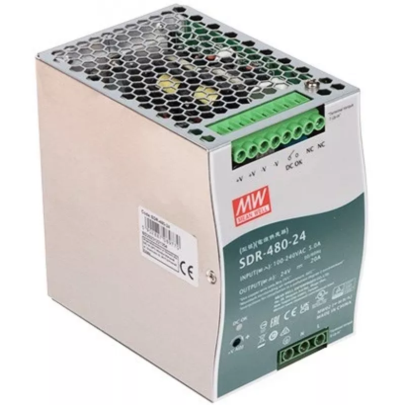 Įtampos transformatorius MEAN WELL SDR-480-24