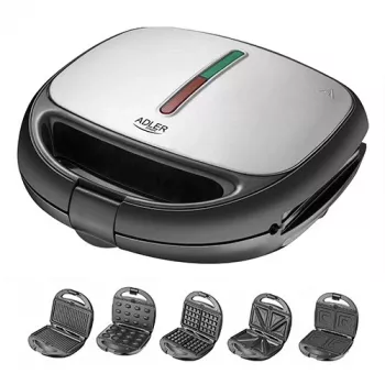 Sumuštinių keptuvė Adler AD 3040 1200 W, juoda, pilka