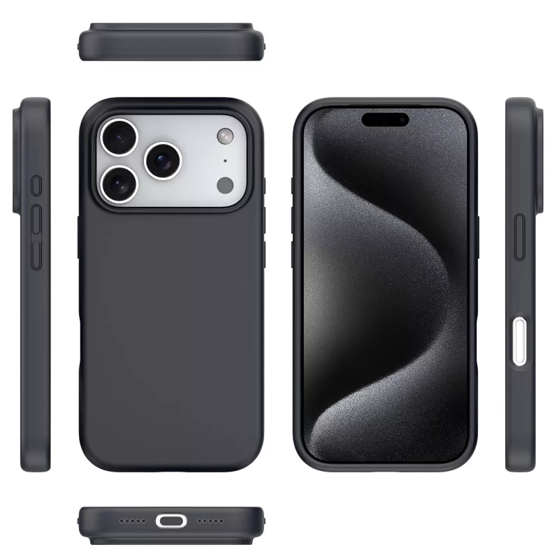 StyleShell SHOCK (juoda, iPhone 17 Pro, suderinama su MagSafe)
