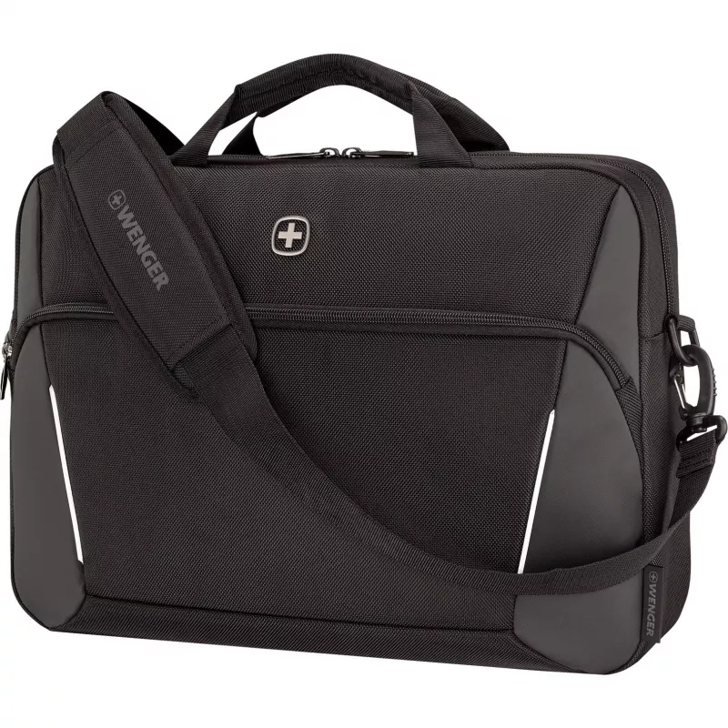 Nešiojamojo kompiuterio portfelis Wenger XE Compact Brief 16 su planšetės kišene, juodas