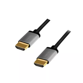 LogiLink CHA0101 HDMI AV kabelis, juodai pilkas, 2 m, HDMI į HDMI kištukai