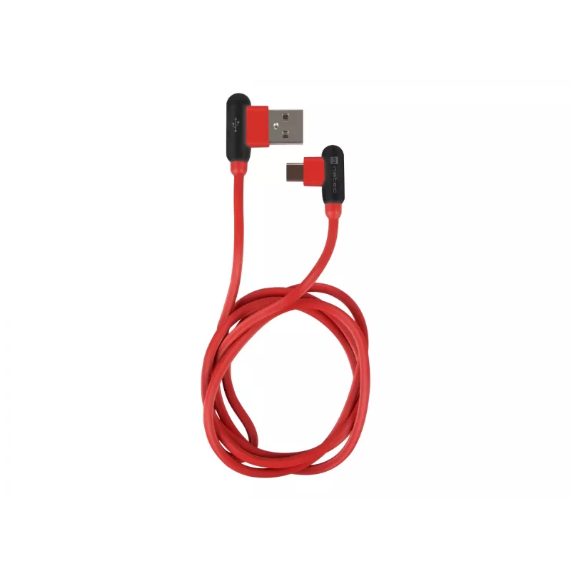 USB laidas NATEC NKA-1201 USB 2.0 1m USB A USB C Juoda Raudona