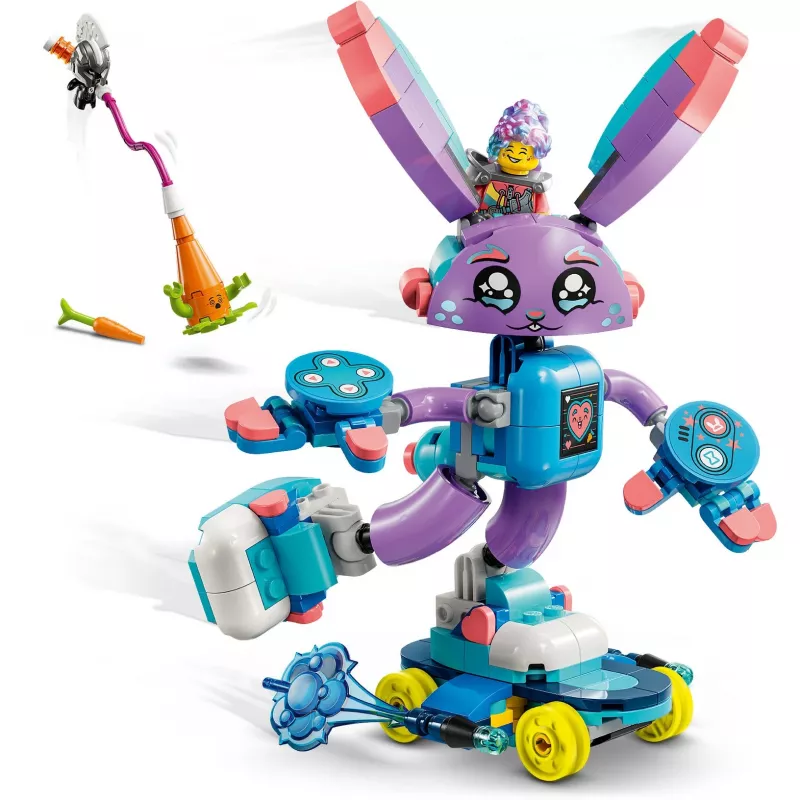 LEGO statybinių kaladėlių rinkinys LEGO 71490 Dreamzz Izzie and Bunchurro Gaming Bunny – personažų žaidimo rinkinys
